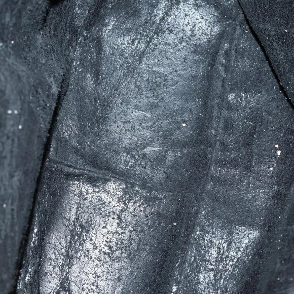 GUCCI Bamboo Shoulder Bag Suede 2way Black Gold - Picture 13 of 16